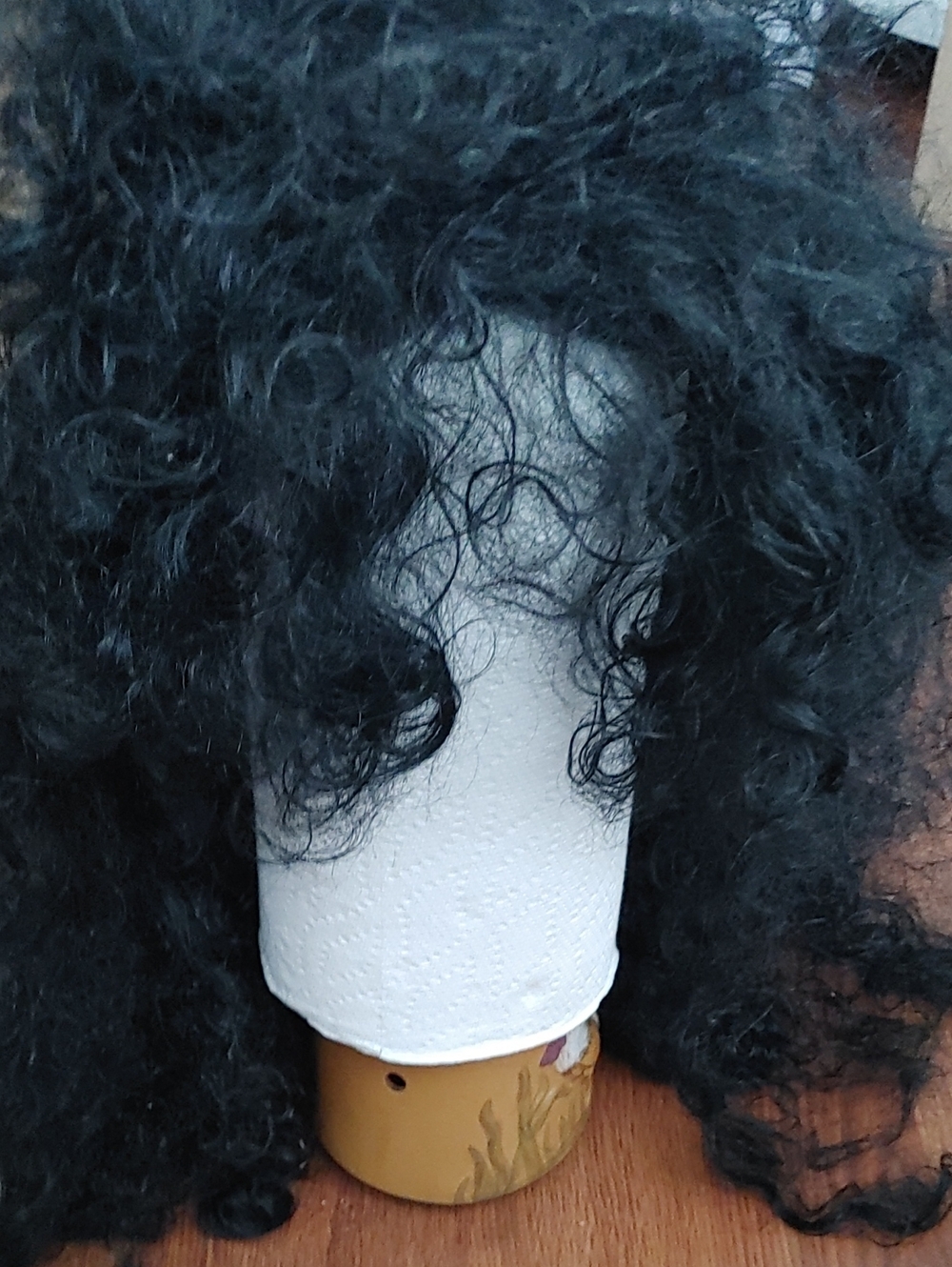 ✅$8 Add On Black Curly Halloween Wig